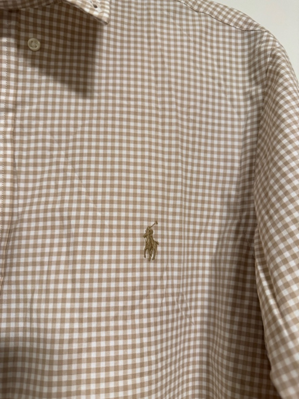 Polo by Ralph Lauren Brown & White Checked Button-Down Shirt - Picture 5 of 10